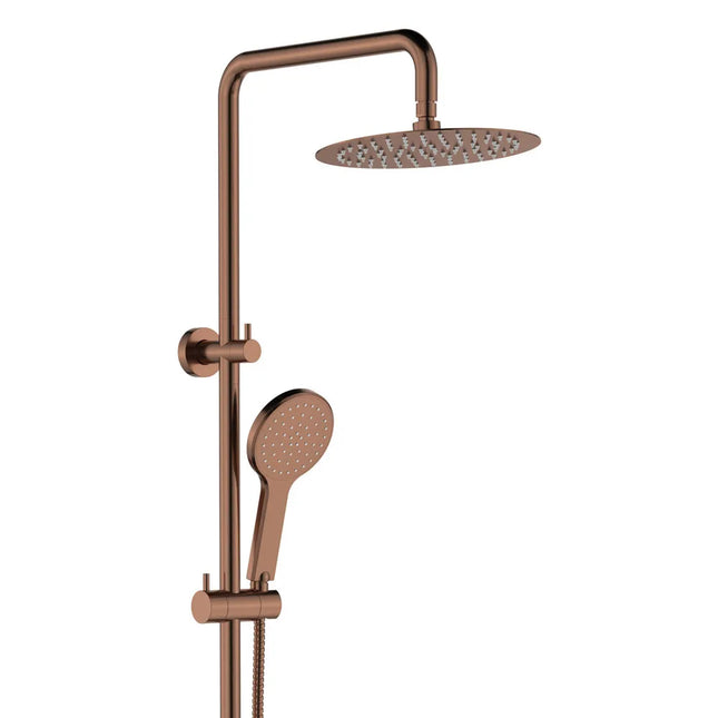 Fienza Kaya Brushed Copper Twin Rail Shower