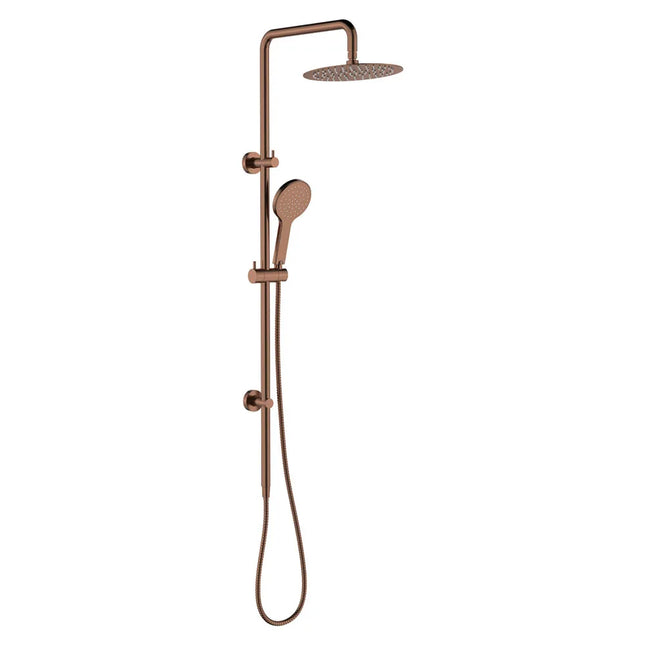 Fienza Kaya Brushed Copper Twin Rail Shower