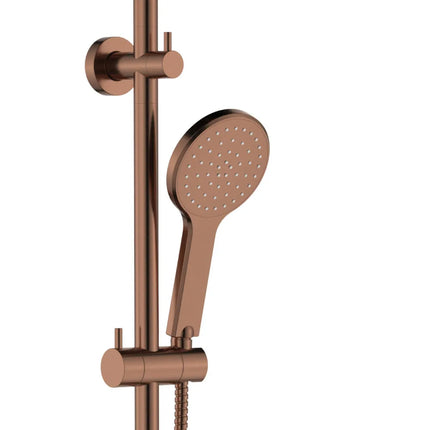 Fienza Kaya Brushed Copper Twin Rail Shower