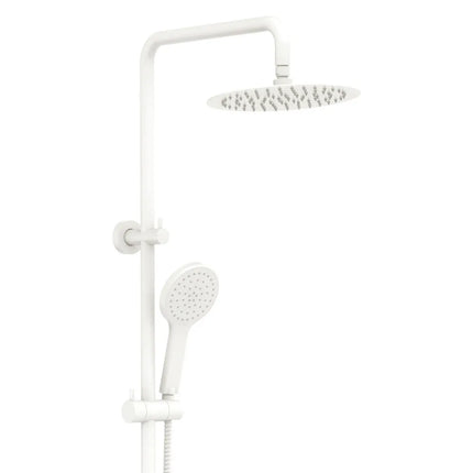 Fienza Kaya Matte White Twin Rail Shower ,