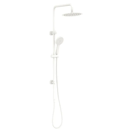 Fienza Kaya Matte White Twin Rail Shower ,