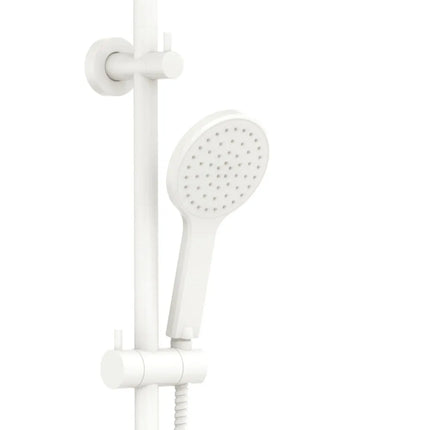 Fienza Kaya Matte White Twin Rail Shower ,