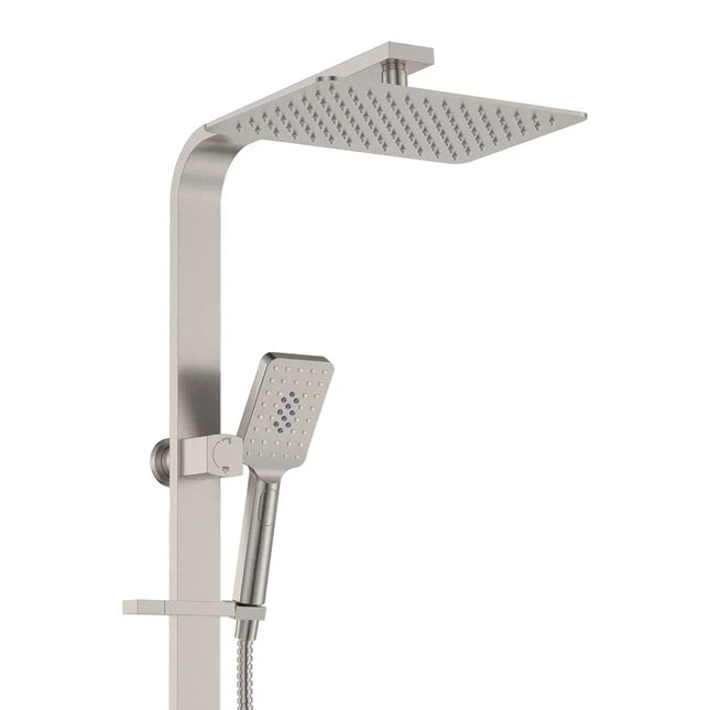 Fienza Tono Deluxe Twin Shower Brushed Nickel