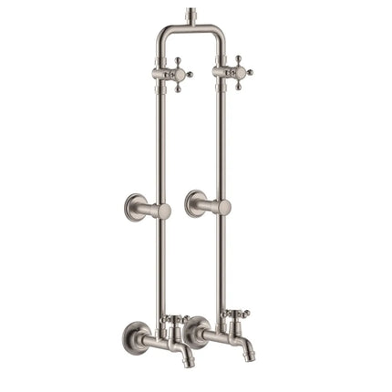 Fienza Lillian Exposed Rail Shower & Bath Set Brushed Nickel ,