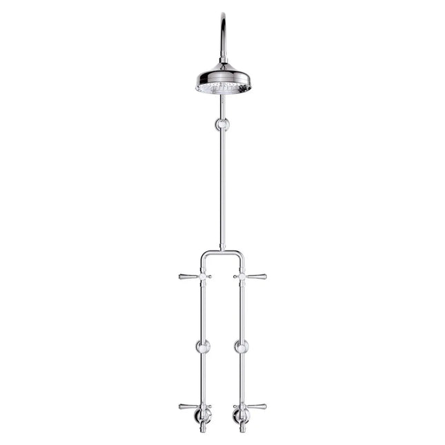 Fienza Lillian Lever Exposed Rail Shower & Bath Set Chrome ,