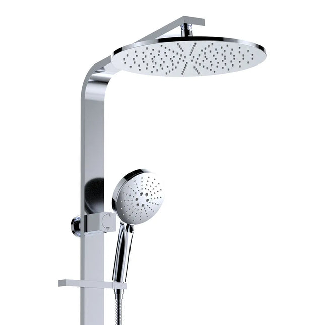 Fienza Empire Chrome  Slim Deluxe Twin Rail Shower