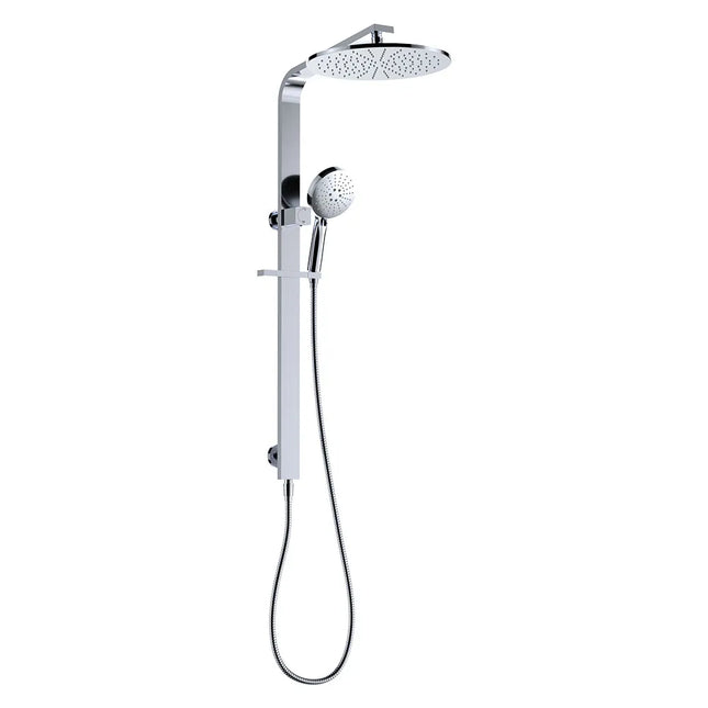 Fienza Empire Chrome  Slim Deluxe Twin Rail Shower