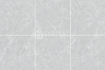 Marble Look Tile Aria Grey Matt 600X600 ,