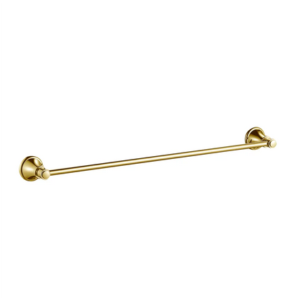 Ikon Clasico Single Towel Rail Brushed Gold, 2 Sizes