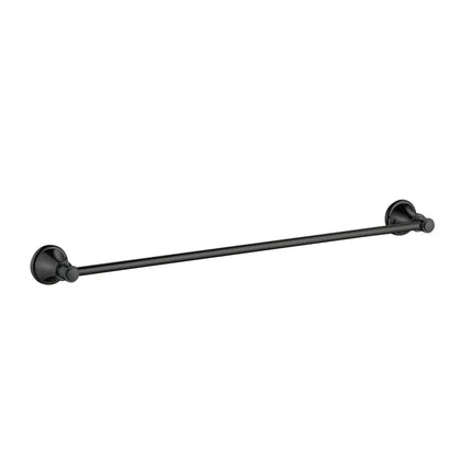 Ikon Clasico Single Towel Rail Matt Black, 2 Sizes