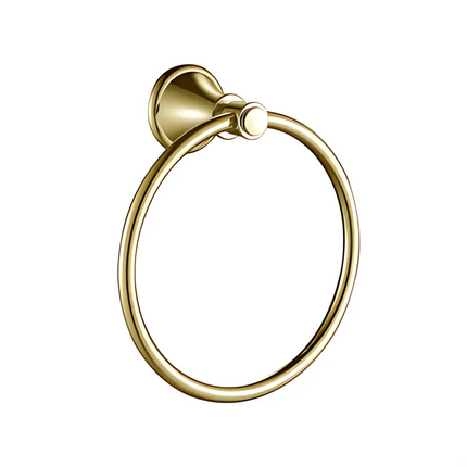 Ikon Clasico Hand Towel Ring Brushed Gold
