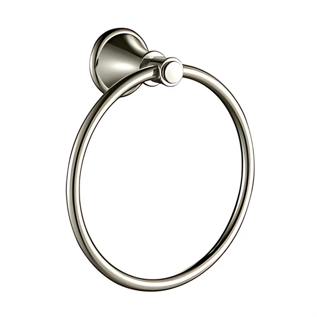 Ikon Clasico Hand Towel Ring Brushed Nickel