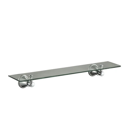 Ikon Clasico Glass Shelf Brushed Nickel