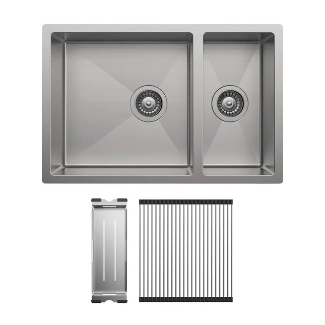 Fienza Hana 30L/15L Double Kitchen Sink Kit ,