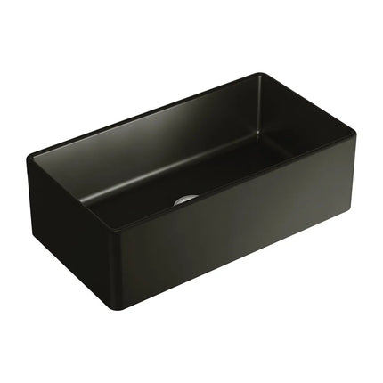 Fienza Benson Single Large Butler Sink Matte Black ,