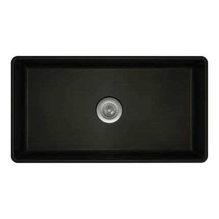 Fienza Benson Single Large Butler Sink Matte Black ,