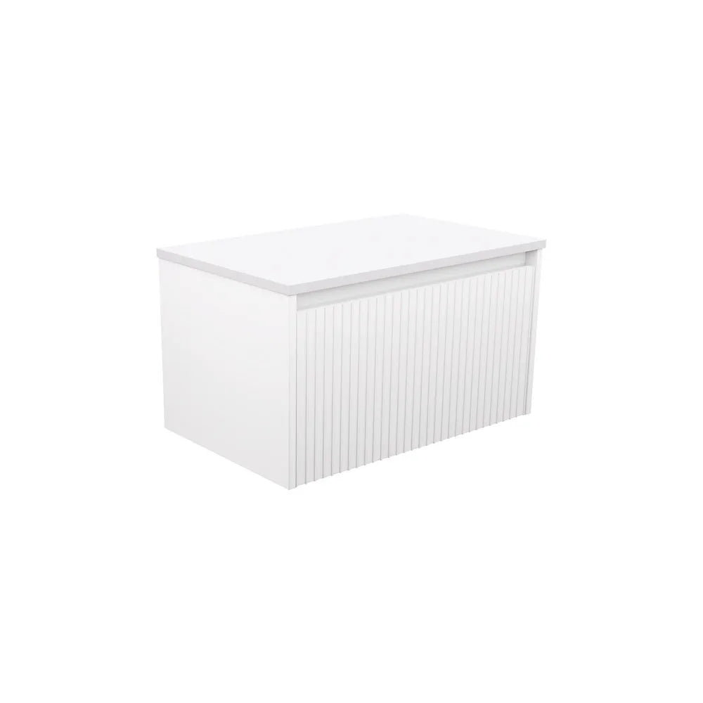 Alina Fluted Satin White 750 Wall-Hung Cabinet , Cabinet Only 0 TH