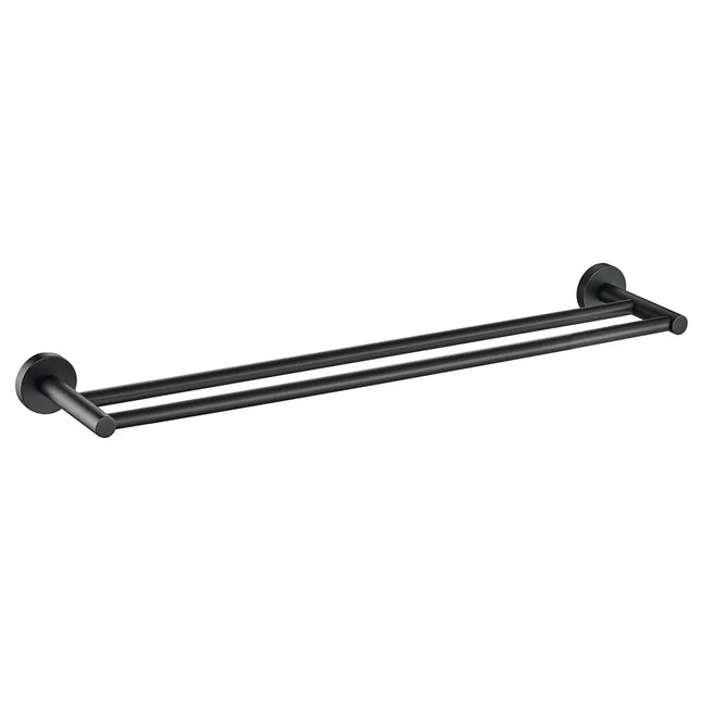 Otus Double Towel Rail Matt Black, 2 Sizes