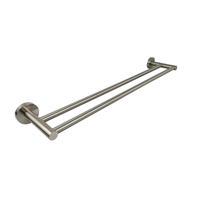 Otus Double Towel Rail Brushed Nickel, 2 Sizes