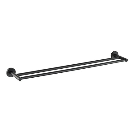 Otus Double Towel Rail Matt Black, 2 Sizes