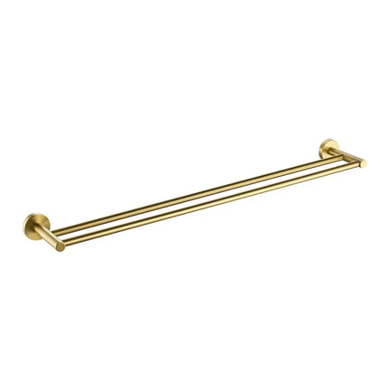 Otus Double Towel Rail Brushed Gold, 2 Sizes