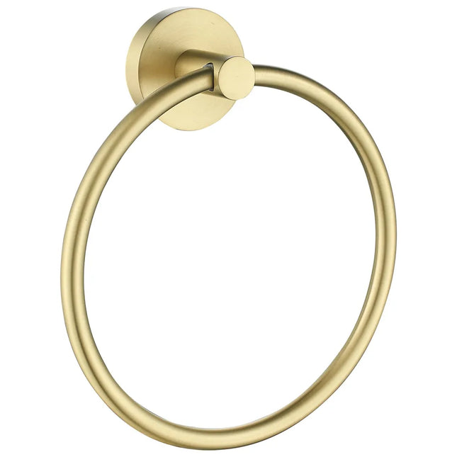 Otus Towel Ring Brushed Gold
