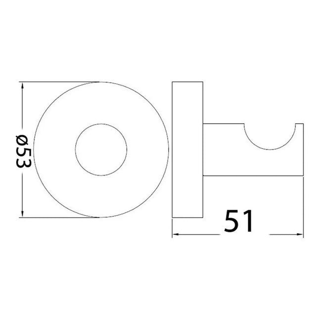 Otus Robe Hook Chrome