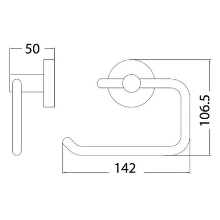 Otus Toilet Roll Holder Chrome