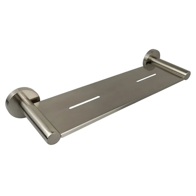 Otus Round Metal Shelf Brushed Nickel