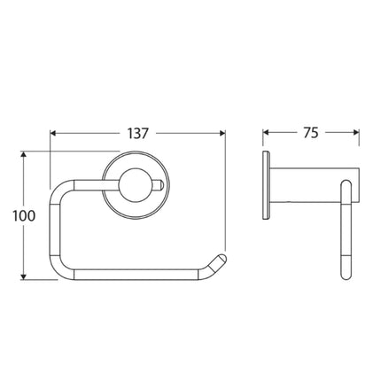 Fienza Stella Chrome Toilet Roll Holder ,