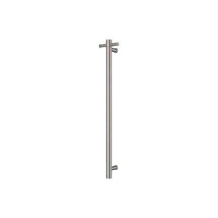 Fienza Isabella Vertical Heated Towel Rail 100 x 900mm Brushed Nickel ,