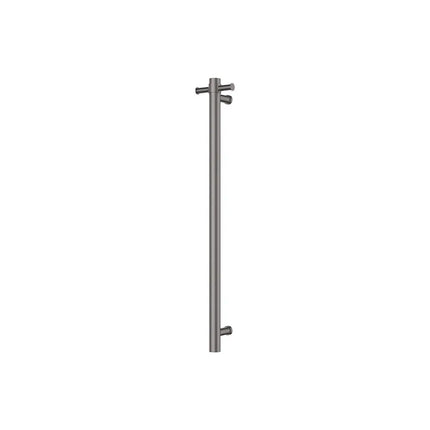 Fienza Isabella Vertical Heated Towel Rail 100 x 900mm Gun Metal Grey ,