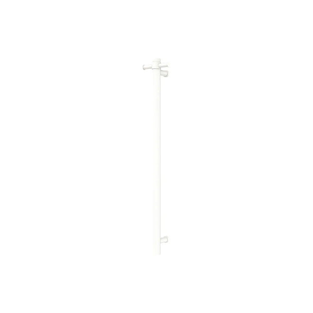Fienza Isabella Vertical Heated Towel Rail 100 x 900mm Matte White ,