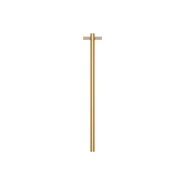 Fienza Isabella Vertical Heated Towel Rail 100 x 900mm Brass Gold ,