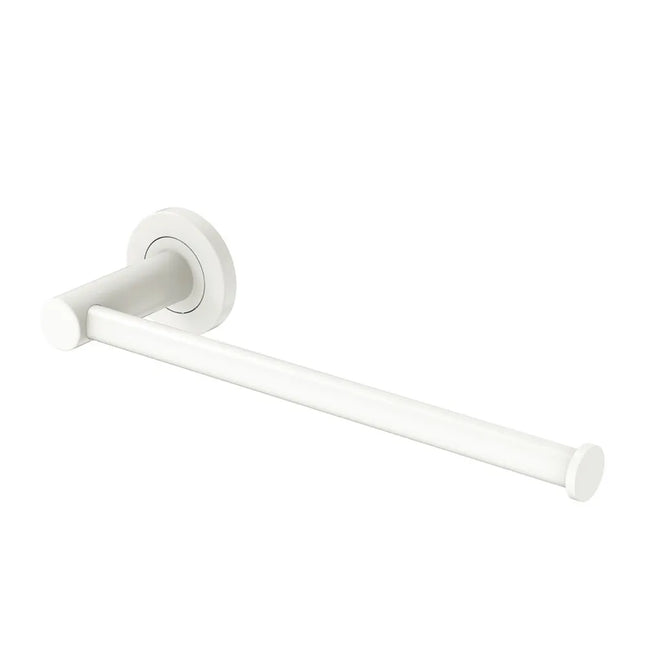 Fienza Kaya Dual Purpose Matte White Hand Towel Rail/Roll Holder ,