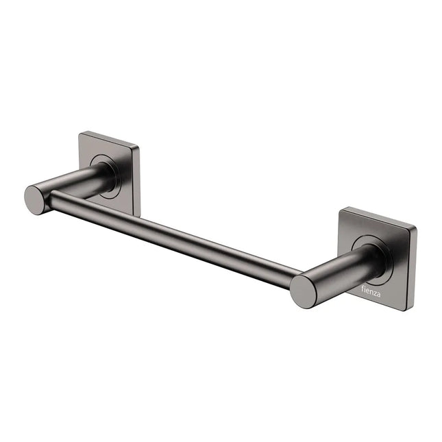 Fienza Sansa Single Towel Rail 300mm Gun Metal Grey