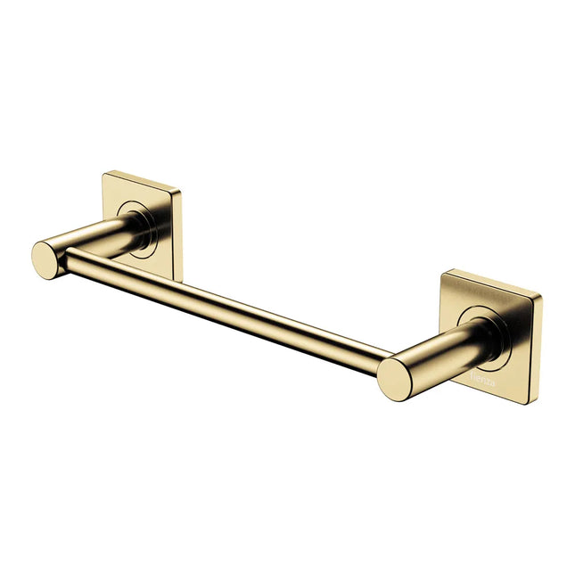 Fienza Sansa Single Towel Rail 300mm Brass Gold