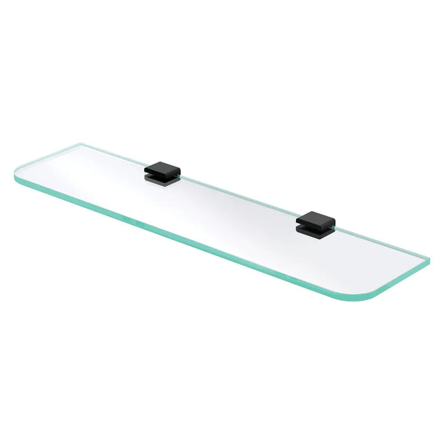 Fienza Tono Glass Shelf 500mm Matte Black ,