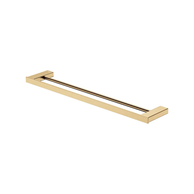 Fienza Tono Double Towel Rail Brass Gold , 610mm