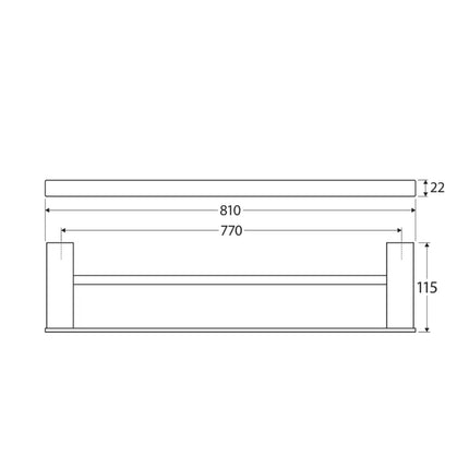 Fienza Tono Double Towel Rail Chrome ,