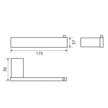 Fienza Koko Chrome Toilet Roll Holder ,