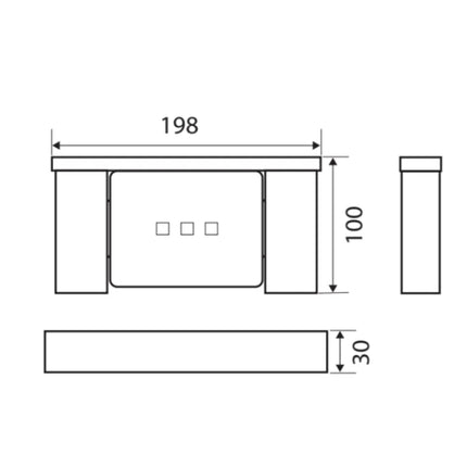 Fienza Koko 200mm Chrome Soap Shelf ,