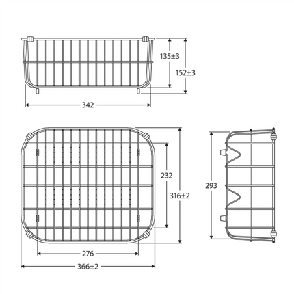 Fienza Stainless Steel Sink Drainer Basket, 366mm ,