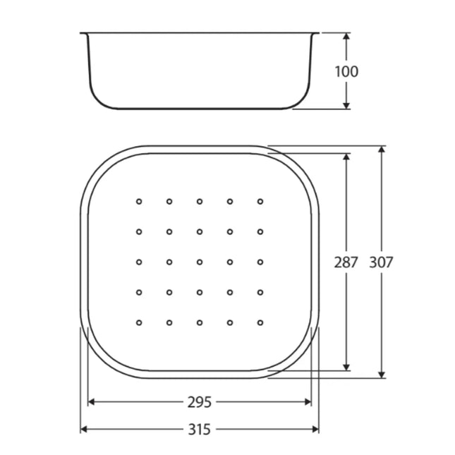 Fienza Tiva 1080 Stainless Steel Sink Colander ,