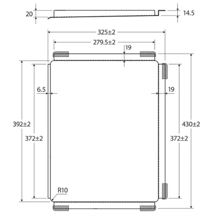 Fienza Hana PVD Gold Sink Draining Tray ,