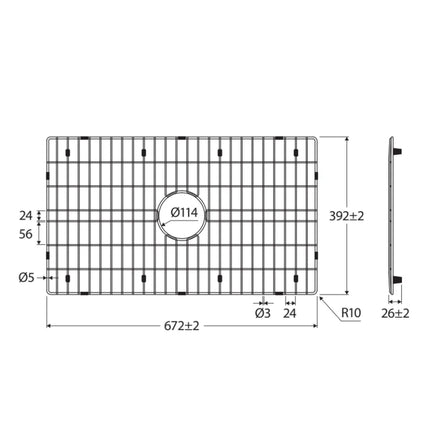 Fienza Butler Stainless Steel Medium Sink Protector ,