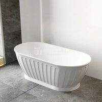 Otti Avoca Fontana 1500 Freestanding Bath, Gloss White ,