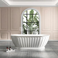 Otti Avoca Fontana 1700 Freestanding Bath, Gloss White , Default Title