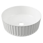 Allure Flute Basin 360mm Gloss White