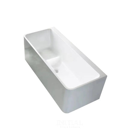 Meba 1400 Back To Wall Bathtub Non-Overflow Gloss White 1400X730X580 ,